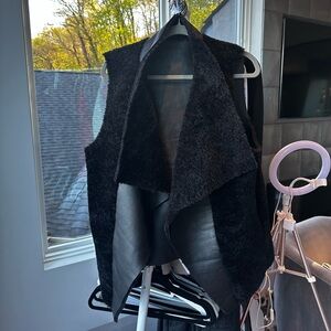 Jocelyn Faux Fur/Leather Vest